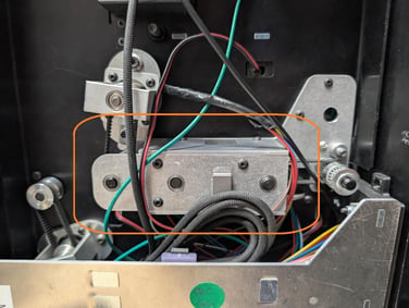older machine pulley cover
