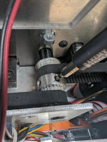 tighten pulley screws